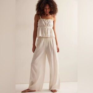NWT Free People in My Lane Set - Ivory $128MSRP